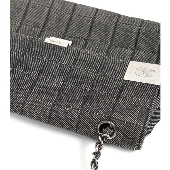 CHANEL Denim Chocolate Bar Chain Shoulder Bag A-A34378 - Picture 4 of 11